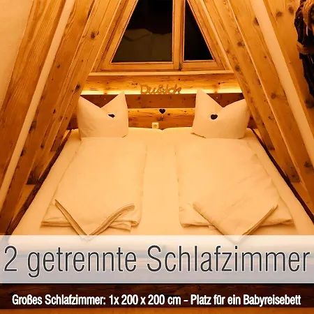 Huette40: Ganze Huette Nah Am Mit Privatem Whirlpool, Sauna. Umzaeunt. * Waldkirchen