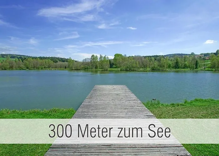 Huette40: Ganze Huette Nah Am Mit Privatem Whirlpool, Sauna. Umzaeunt. * Waldkirchen